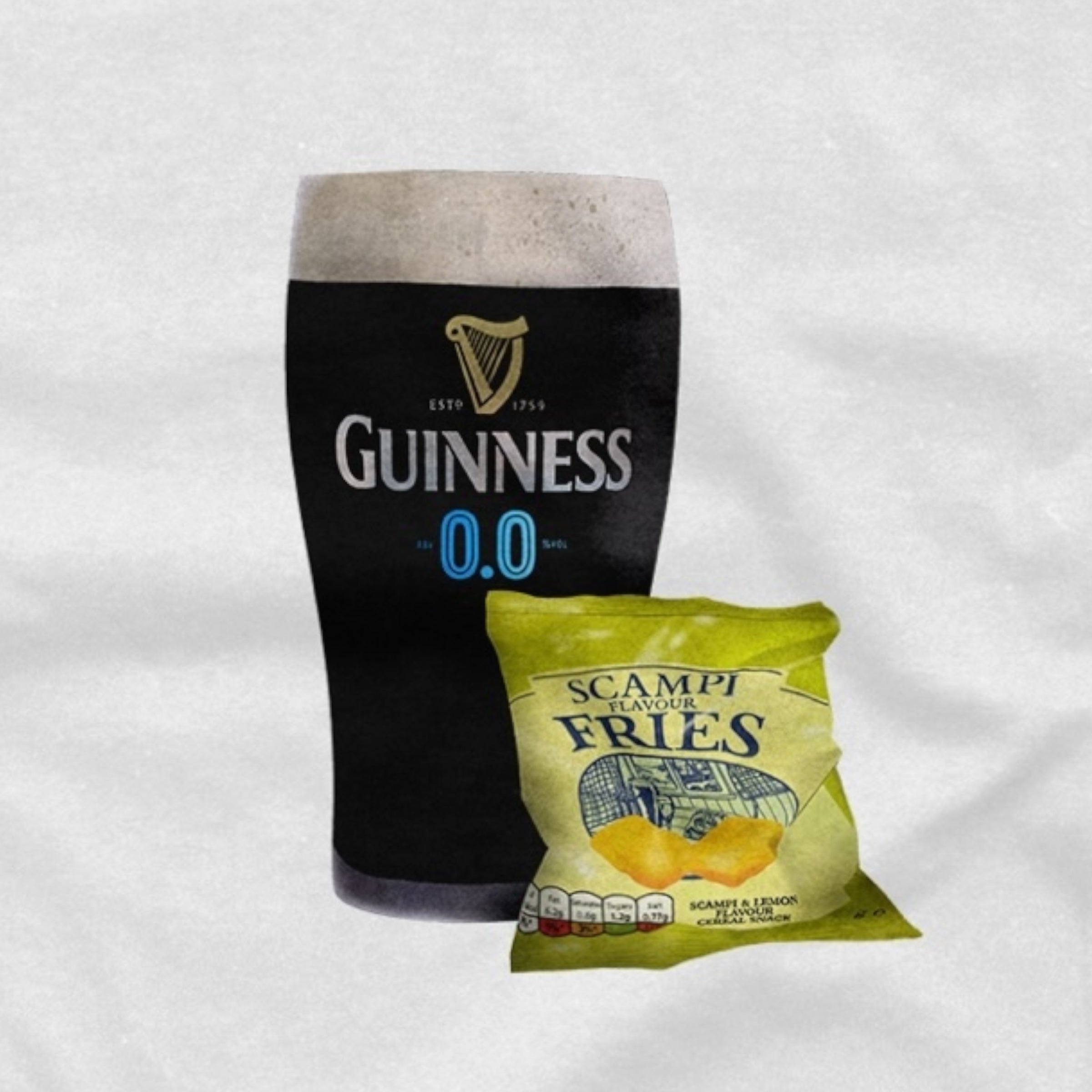 Scampi Guinness Zero