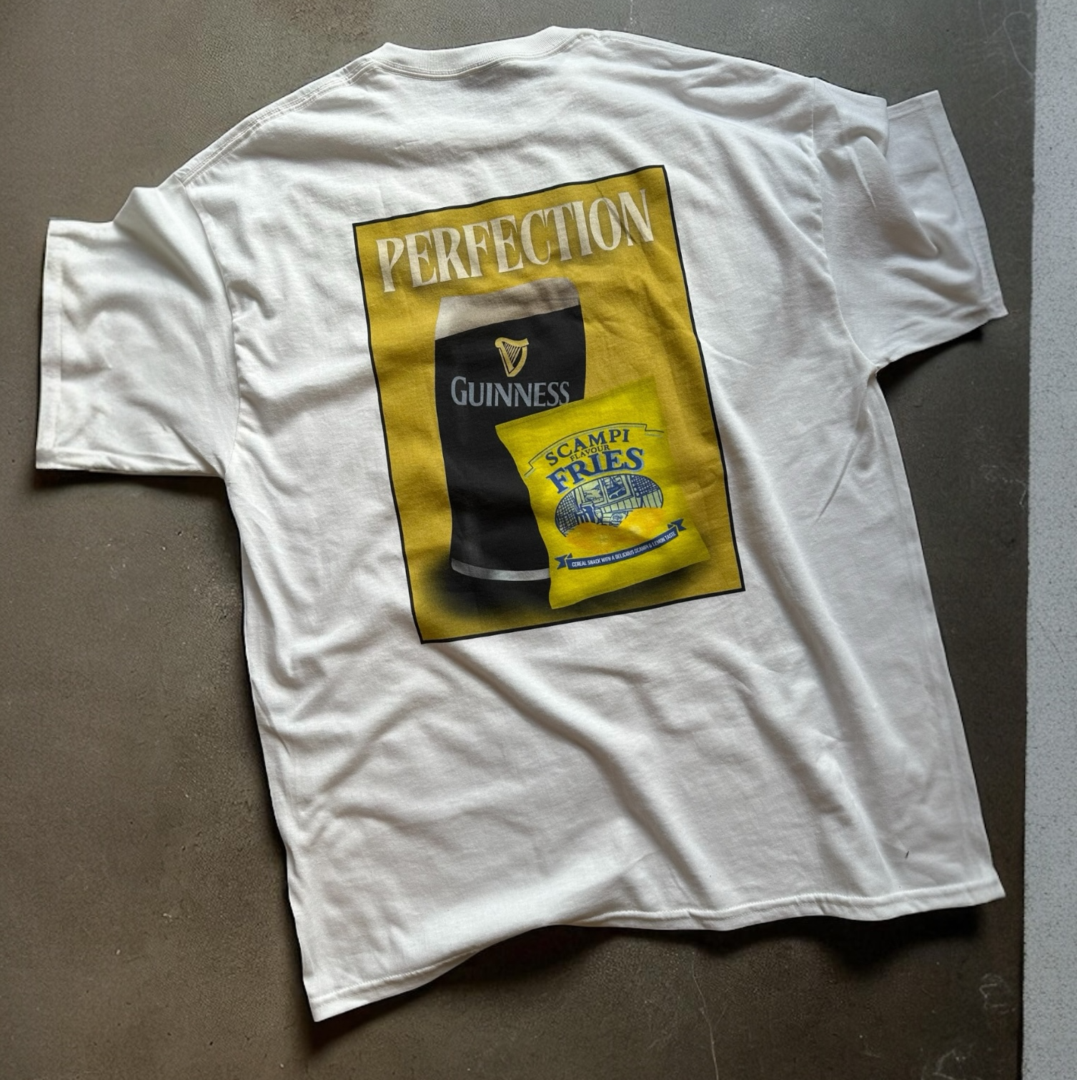 Perfection! - Scampi Fries and Guinness